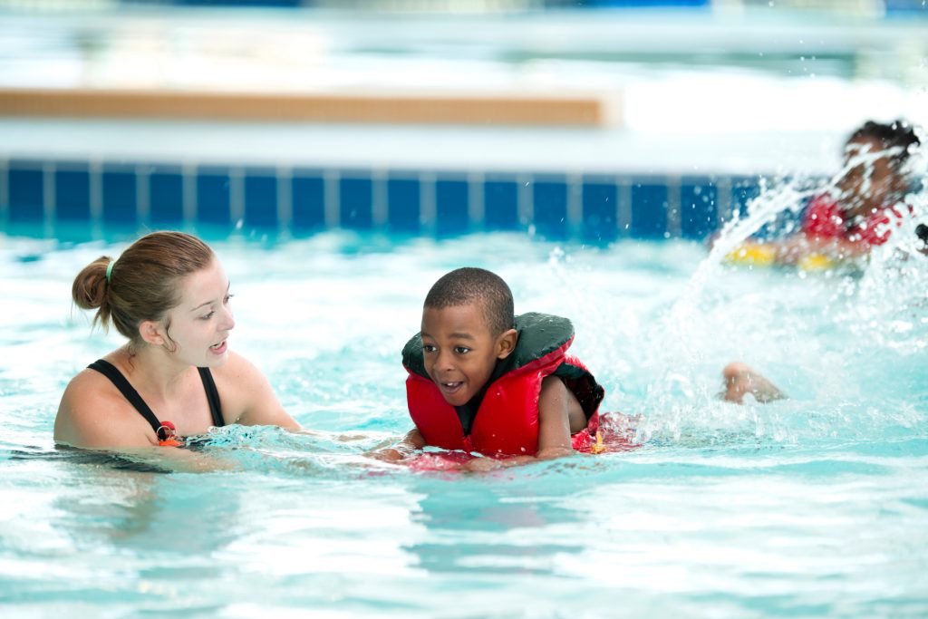 Boy Swimming