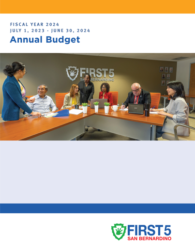 Cover of 2024 annual budget document