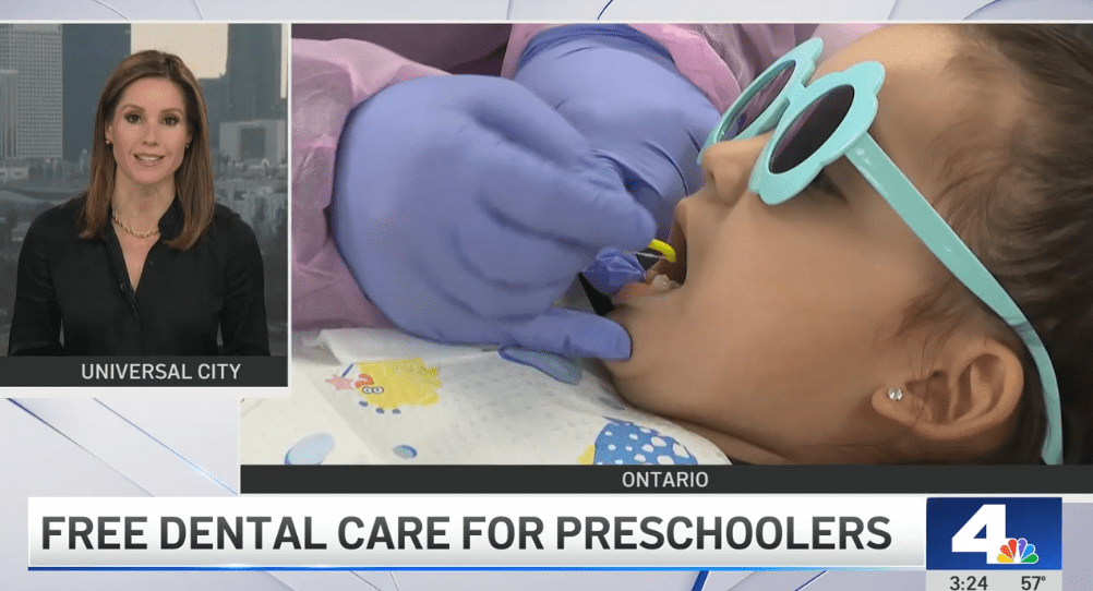 Media coverage of children little teeth