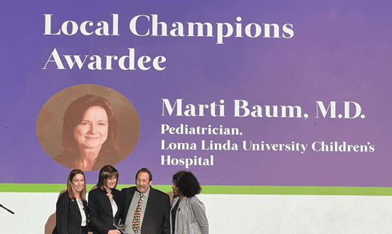 Dr. Marti Baum champion for children award