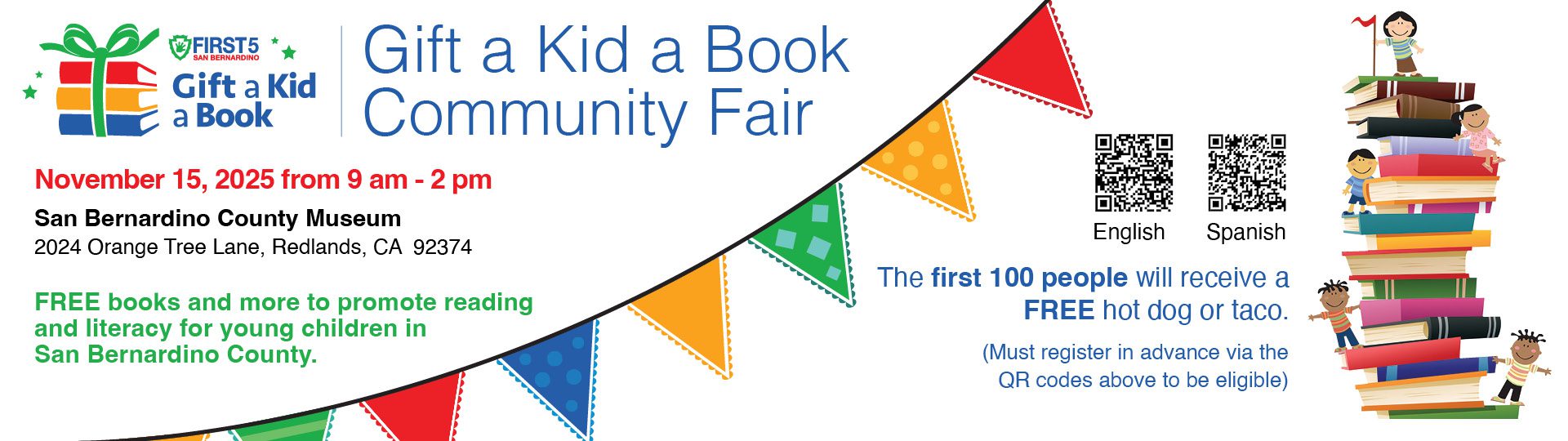 Gift A Book Event Banner