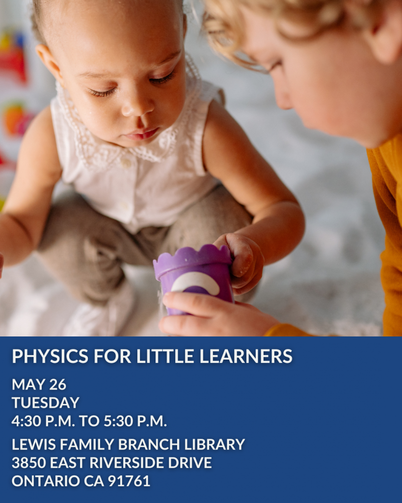 Shoutout May 26 physics for little learners